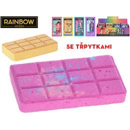 Rainbow High koupelová bomba 13x7cm se třpytkami 4druhy v krabičce 12ks v DBX