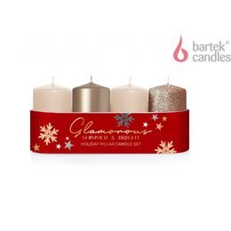 Bartek Svíčka adventní 4ks 40x70 cappuccino mix