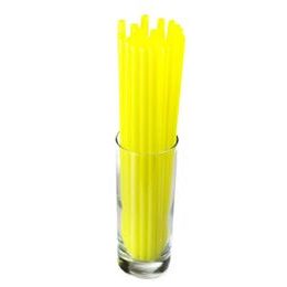Plastová brčka znovupoužitelná Jumbo 250x8mm 150ks Žlutá
