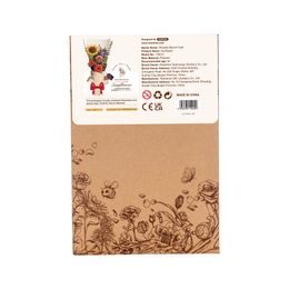 RoboTime 3D dřevěná mechanická skládačka Kukačkové hodiny barevné