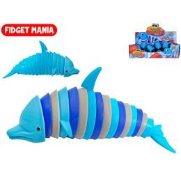 Fidget delfín klik klak 17cm 2barvy 12ks v DBX