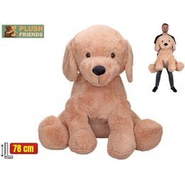 Plush Friends pes plyšový béžový 78cm sedící 0m+