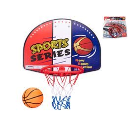 Basketbalový koš 47,5x28x35,5cm s míčem 2druhy v sáčku