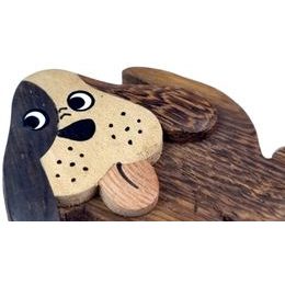 2Kids Toys Dřevěná magnetka velká Opice hnědá