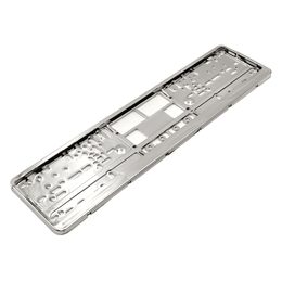 Chromovaný rámeček registrační značky – plastový, 528 × 130 mm