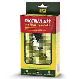 Okenní síť proti hmyzu 150x130cm černá