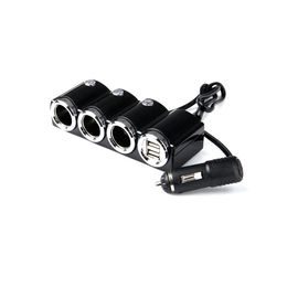 Rozbočovač do auta 3x autozásuvka + 2x USB