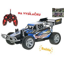 R/C buggy terénní 25cm 27MHz plná funkce na baterie se světlem 3barvy v krabičce