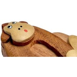 2Kids Toys Dřevěná magnetka velká Opice hnědá