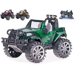 Auto terénní 17cm na setrvačník 3barvy v krabičce