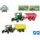 Kids Globe Farming traktor kov 25cm na setrvačník s vlečkou na baterie+světlo/zvuk 4druhy v krabičce