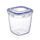 DUNYA Čtvercová, hluboká dóza s klipem 3200 ml