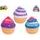 Toys&Trends mega squeeze cupcake strečový 13cm 3barvy 6ks v DBX