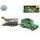 Kids Globe Traffic Land Rover 28cm kov na zpětný chod s přívěsem a dinosaurem v krabičce