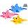 Ryba 11cm na klíček po natažení jezdící 3barvy 12ks v DBX