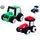 Kids Globe Farming traktor plyšový 13cm 3druhy 0m+