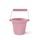 Bigjigs Toys Plážový kyblíček světle růžový