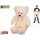 Plush Friends medvěd plyšový 80cm béžový s mašlí 0m+