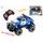 R/C auto terénní policie 14cm 27MHz plná funkce na baterie se světlem 2barvy v krabičce