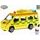 2-Play Traffic Ambulance CZ 8cm kov volný chod na kartě