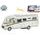 Kids Globe Traffic karavan Carthago 16cm kov zpětný chod na baterie se světlem v krabičce