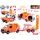 Kids Globe Traffic VW Transporter 27cm na baterie kov zpětný chod s se světlem v krabičce