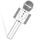 Bezdrátový karaoke mikrofon WS-858 - Stříbrný