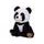 Panda plyšová 25cm sedící 0m+ v sáčku