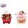 Fluffy Menu zvířátko/cupcake plyšové 14cm 2druhy 0m+