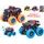 Crazy Truck monster truck 9cm na setrvačník velká kola 4barvy na kartě