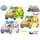 Kids Globe Traffic ambulance CZ 14cm kov zpětný chod na baterie světlo a zvuk 12ks v DBX