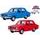 Welly Dacia 1300 11,5cm kov zpětný chod 3barvy 12ks v DBX