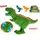 Dinoworld T-Rex 16cm skákající na natažení 3barvy 18ks v DBX