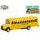2-Play Traffic školní autobus americký 14cm kov zpětný chod v krabičce