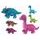 Dinosaurus plyšový 14-30cm 2druhy 3barvy 0m+