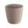Květináč SANDY P s miskou 18,8cm mocca