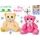 Plushy Pal medvěd plyšový 15cm sedící s mašlí vonící 3barvy 0m+ na kartě