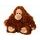 Orangutan plyšový 30cm sedící 0m+ v sáčku
