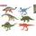 Dinoworld dinosauři 9cm 2druhy 6ks v krabičce