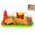 Fast food set potravin a nápojů 6ks s podnosem 26x19cm na kartě