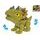 Dinosaurus Triceratops 17cm pohyblivé části v krabičce