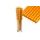 Plastová brčka znovupoužitelná Jumbo 250x8mm 150ks Oranžová