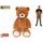 Plush Friends medvěd plyšový 80cm tmavě hnědý 0m+