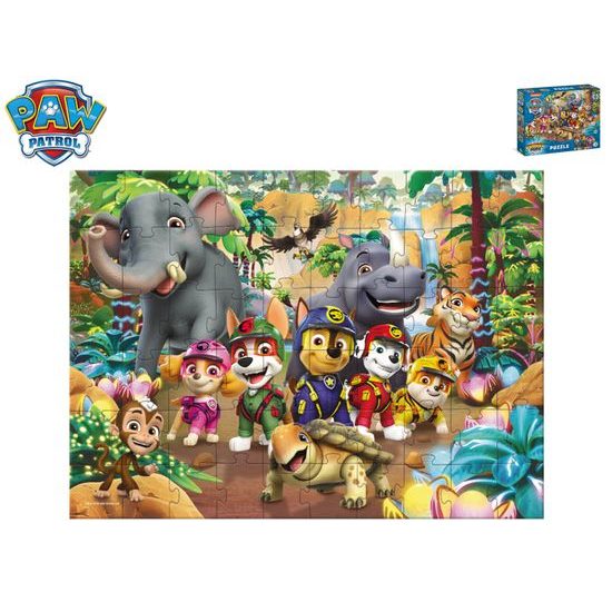 Paw Patrol puzzle 32x23cm džungle 60dílků v krabičce
