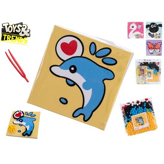 Toys&Trends mozaika nalepovací kuličky 20x20cm 4druhy ve fólii