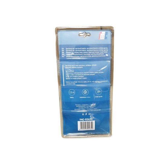 Sprchová hadice 1,5m + růžice 10x23cm Roma