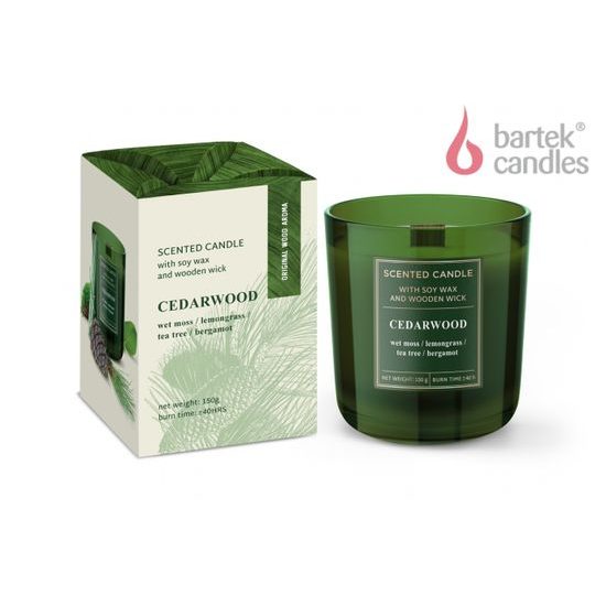 Bartek Svíčka sklo 150g CedarWood