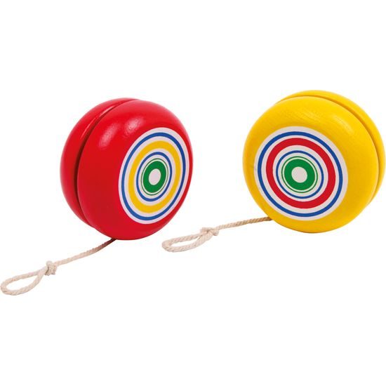 small foot Dřevěné jojo Spirála žlutá 1 ks