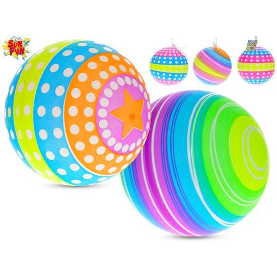 Sun Fun míč 23cm duhový 5druhů v síťce