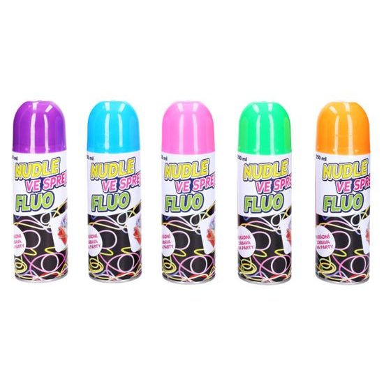 Párty nudle FLUO 250ml ve spreji 5barev